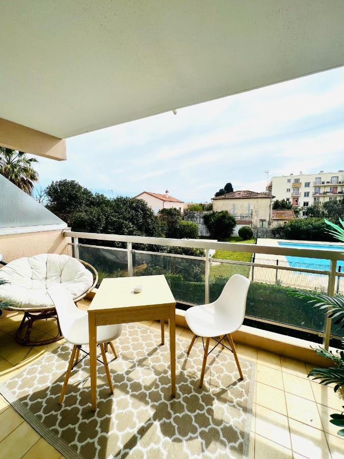 Les Palmiers - Appartement Avec Piscine Proche Plages - Wifi Et Clim Антиб Экстерьер фото
