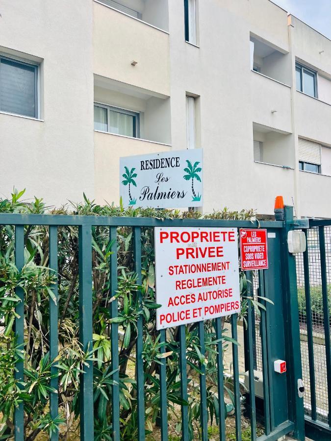 Les Palmiers - Appartement Avec Piscine Proche Plages - Wifi Et Clim Антиб Экстерьер фото